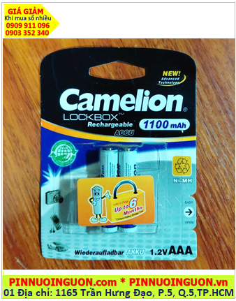 Camelion NH-AAA1100LBP2; Pin sạc AAA 1.2v Camelion NH-AAA1100LBP2 (AAA1100mAh) _Vỉ 2viên